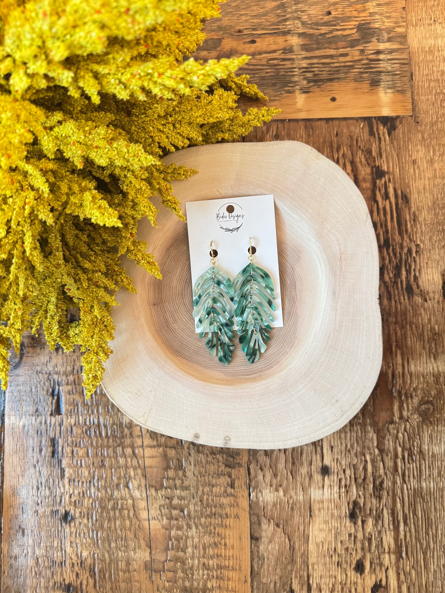 Athena Green Feathers