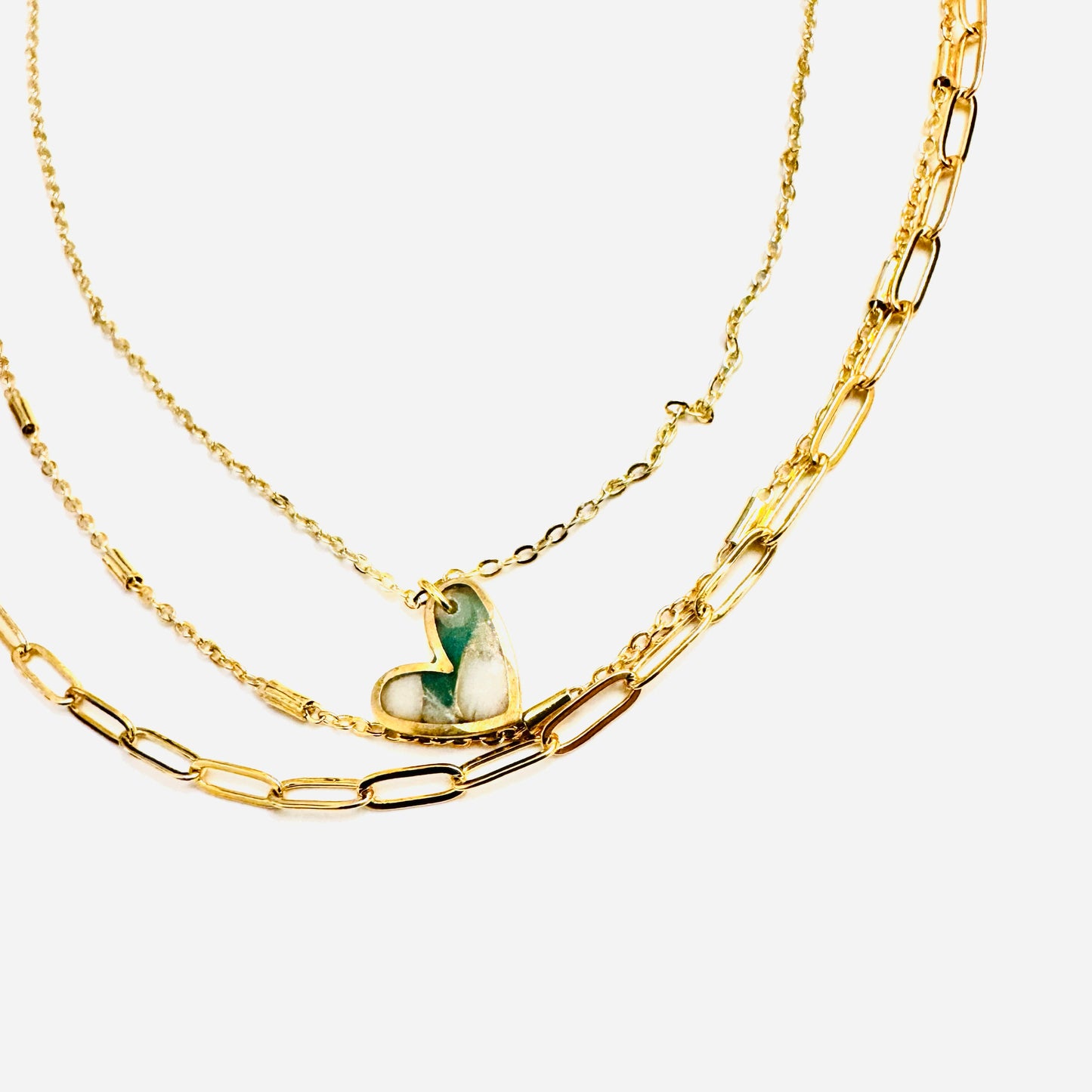 Gretchen Heart Layered Necklace