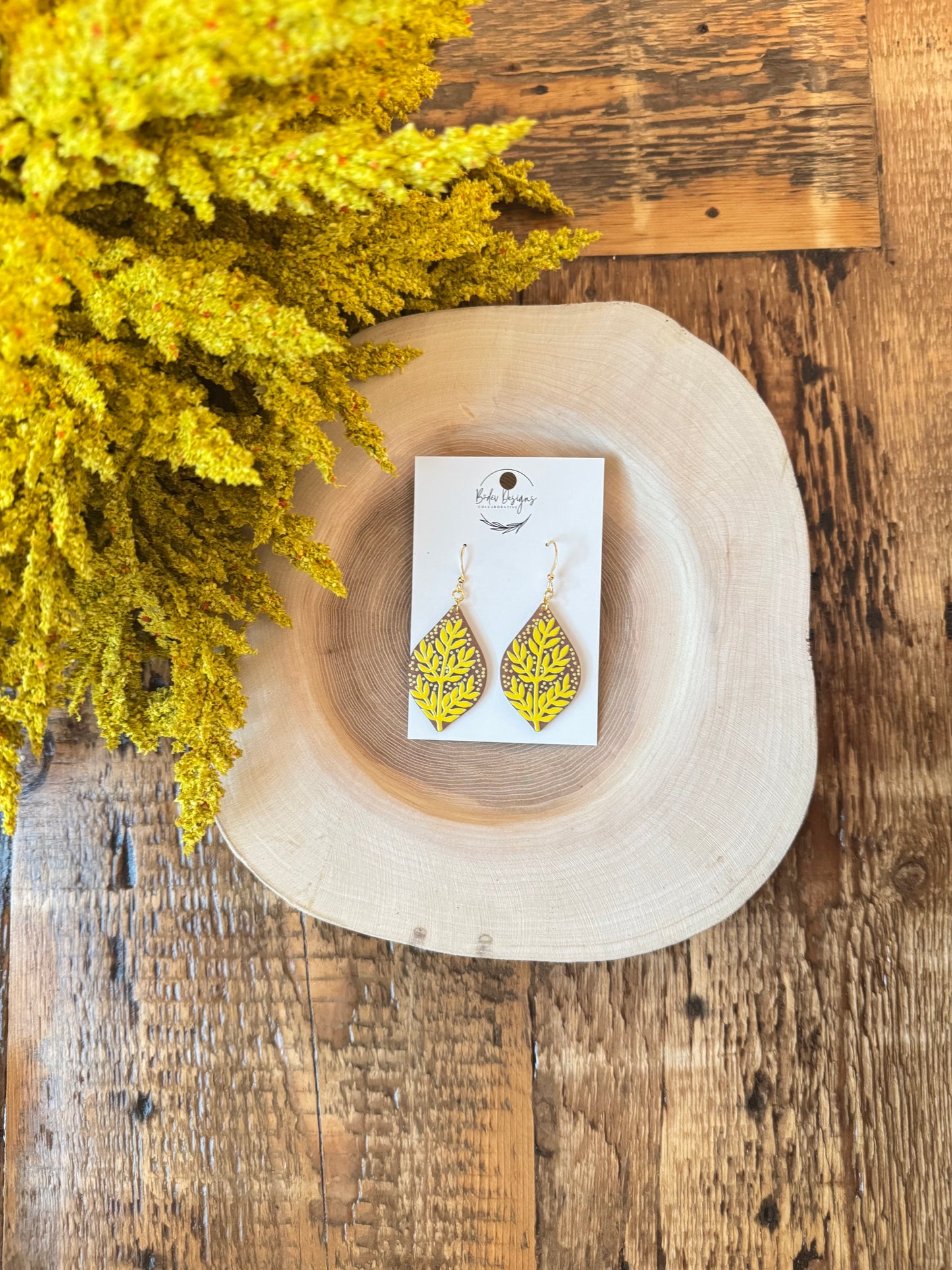 Athena Yellow Branches Hooks