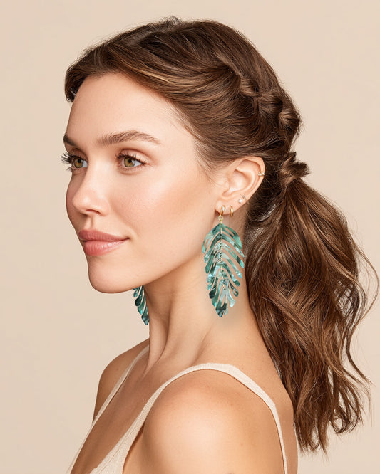 Athena Green Feathers