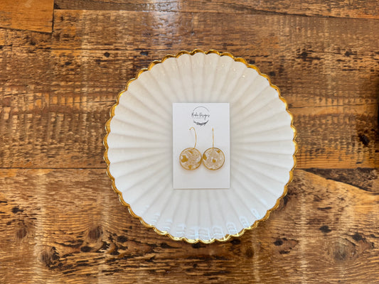 Charlotte Gold Disc Hoops