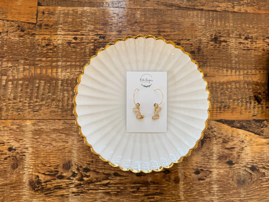 Charlotte Gold Heart Hoops