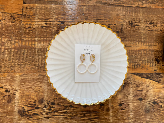 Charlotte Gold Oval Circles