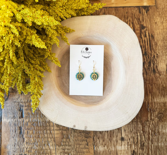 Evelyn Small Leaf Hooks