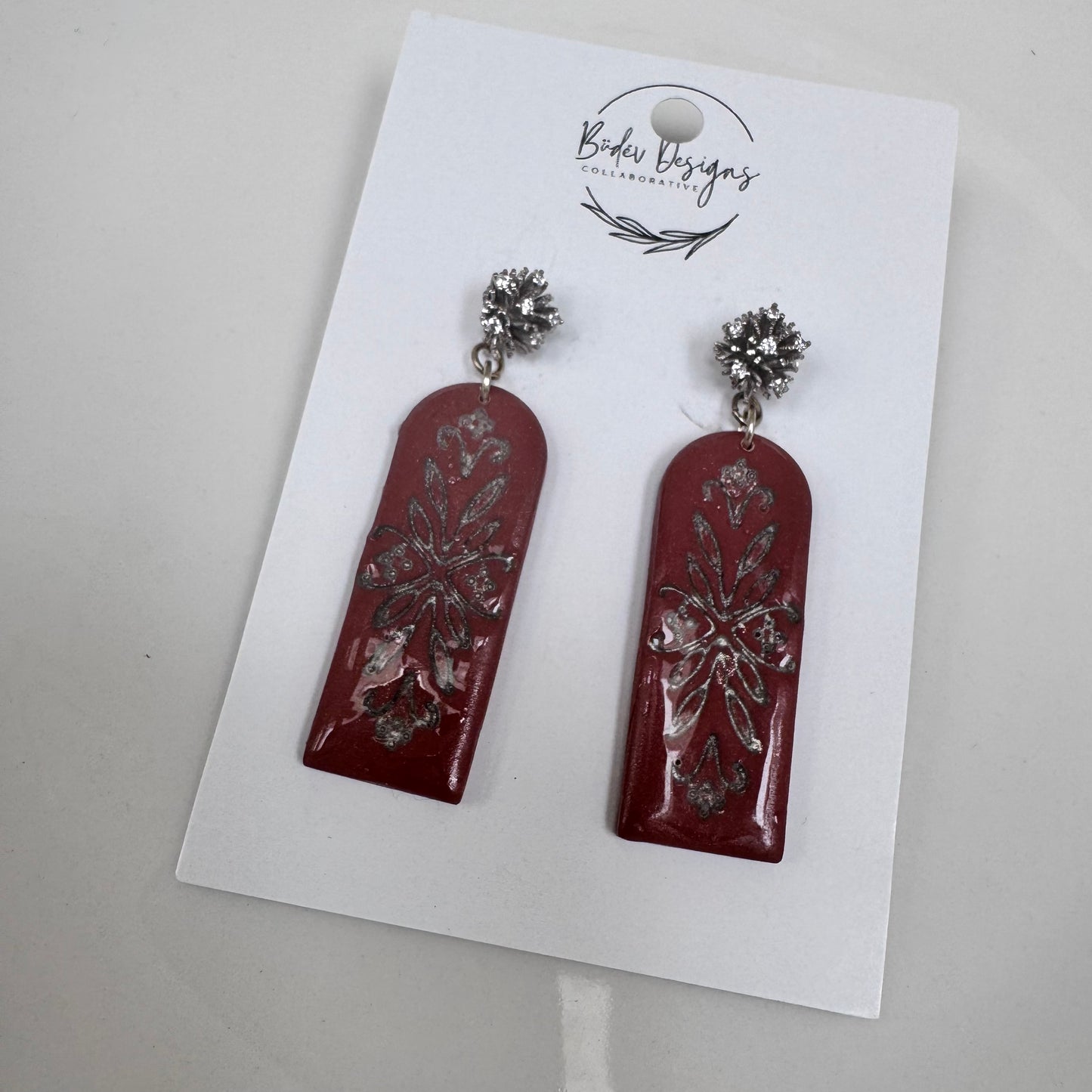 Rust Silver Dangles
