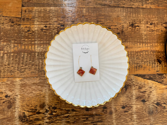 Scarlet Small Diamond Drops